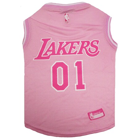 Pets First Los Angeles Lakers Pet Pink Jersey - Large pflak4048-4